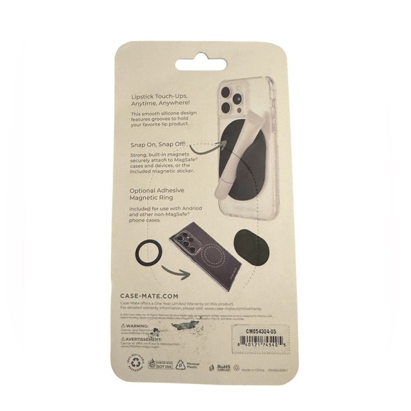 Case-Mate Lavender Phone Grip - Glossy Magnetic Lip Gloss Holder - Picture 6 of 6